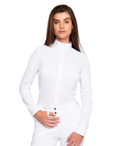 Chemise Compétition Cavalleria Toscana - Blanc CAD124 JF022 Cavalleria Toscana Cavaliers