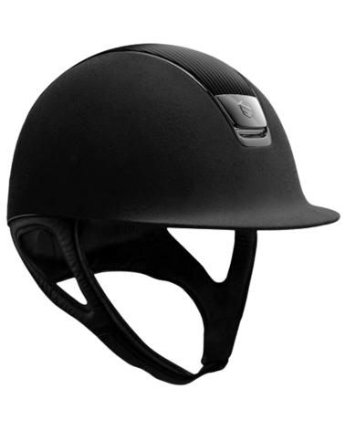 SAMSHIELD - Casque Shadow Matt Premium Alcantara Top Cuir - Noir SHAPREALCCUIM  Casques