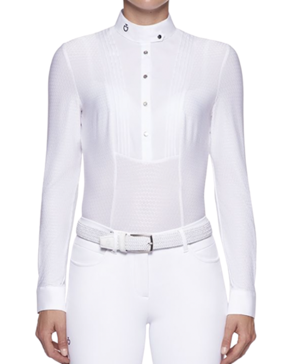 Snap Botton Shirt Cavalleria - Blanc CAD100C Cavalleria Toscana Polos et Chemises