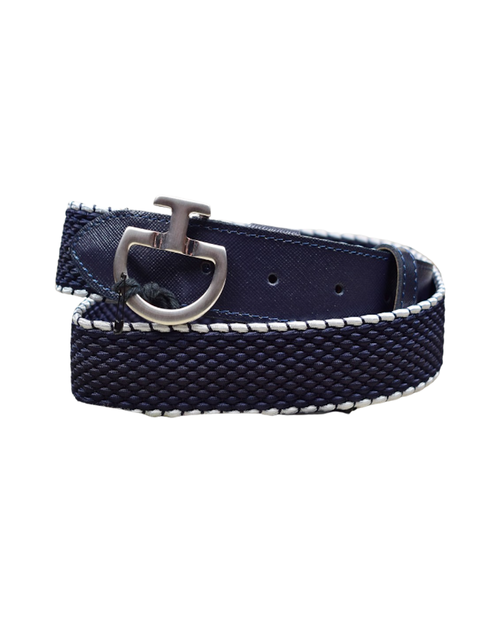 Ceinture Élastique Homme Avec Bord Blanc Cavalleria - Marine CIN079 EL007 Cavalleria Toscana Ceintures