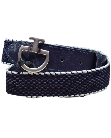 Ceinture Élastique Homme Avec Bord Blanc Cavalleria - Marine CIN079 EL007 Cavalleria Toscana Ceintures