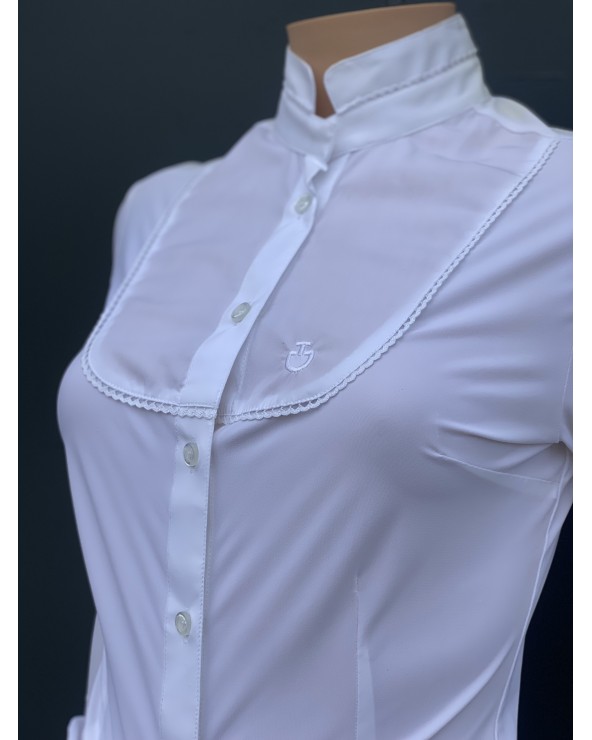 CT lace Bib shirt blanc CAD053JE002 Cavalleria Toscana Cavaliers