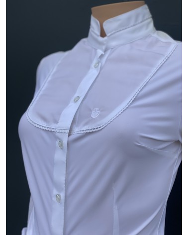 CT lace Bib shirt blanc CAD053JE002 Cavalleria Toscana Cavaliers