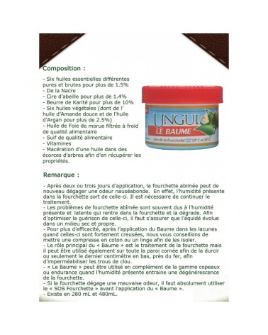 UNGULA Baume fourchette 280ml  ungula Accueil