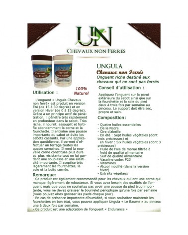 UNGULA Chevaux non ferrés 480ml  ungula Accueil