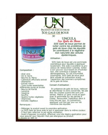 SOS Gale de Boue ungula 480ml  ungula Accueil