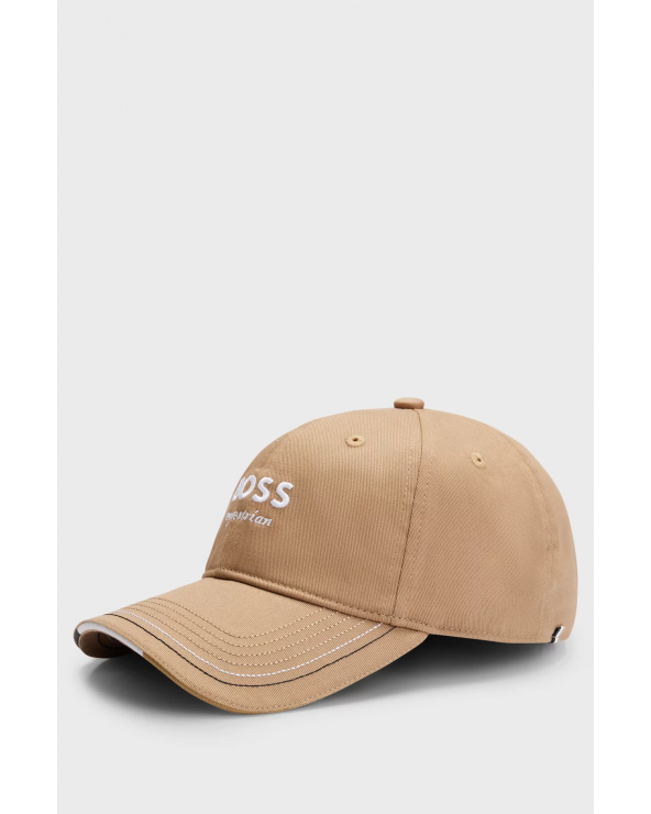 Casquette d’équitation à logo brodé et bride en cuir  BOSS equestrian Accueil