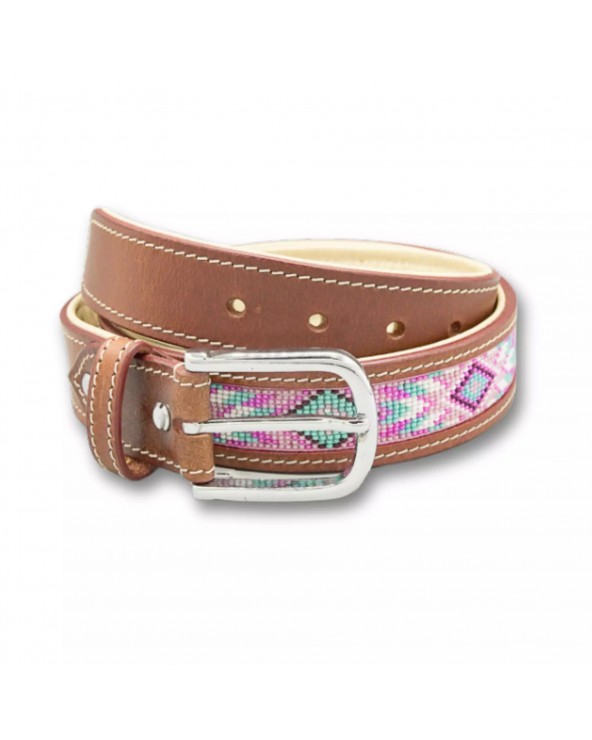 Ceinture en cuir perlée amérindienne LEOTIE BOHO STREET   Accueil