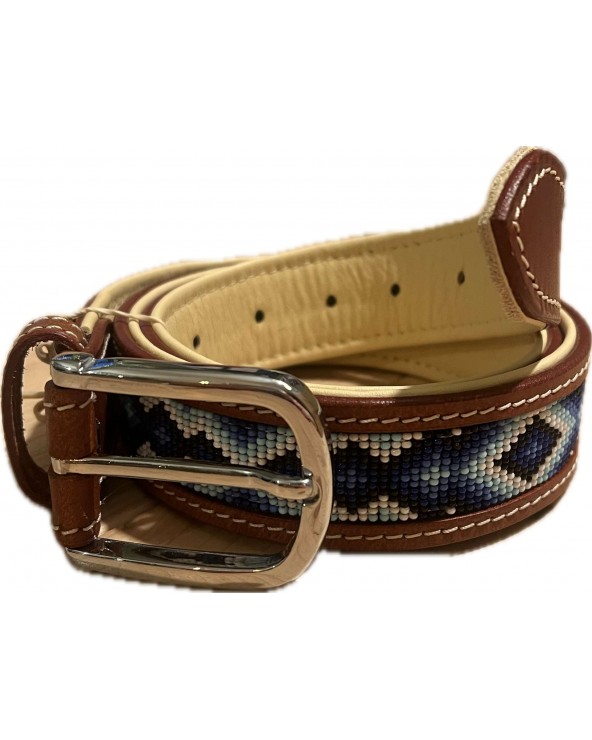 Ceinture en cuir perlée amérindien YAHTO BOHO STREET   Accueil